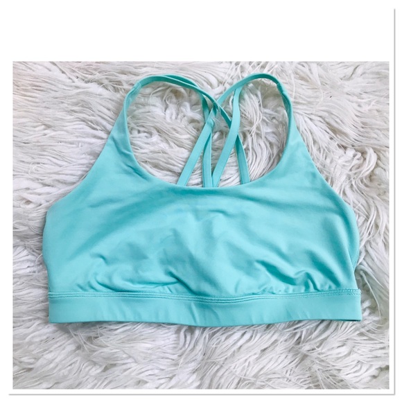 lululemon athletica Other - Lululemon Energy Bra Mint Color Strappy Sports Yoga Bra W2540S Women’s Size 8